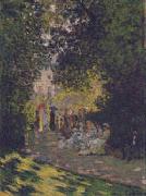 Claude Monet Parisians in Parc Monceau oil painting